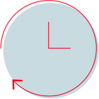 Clock icon depicting how important Factor VIII treatment routine is.