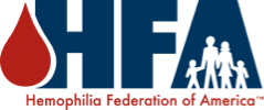 Hemophilia Federation of America logo.